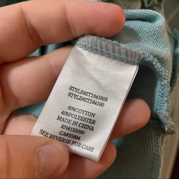 White Crow Blue Turquoise Pullover Hoodie size XS - Picture 9 of 10